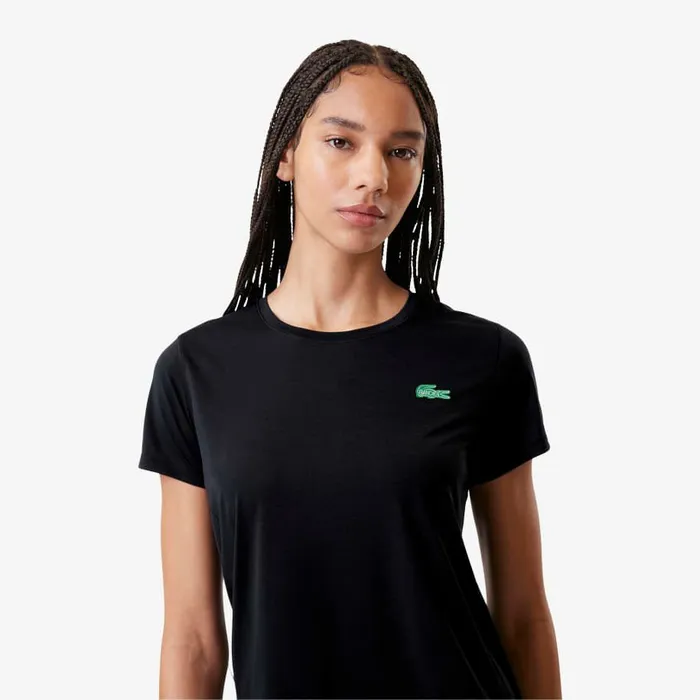 TShirts and Tops Women Lacoste Women039s Lacoste X Bandier Pro Featherweight TShirt Black 031