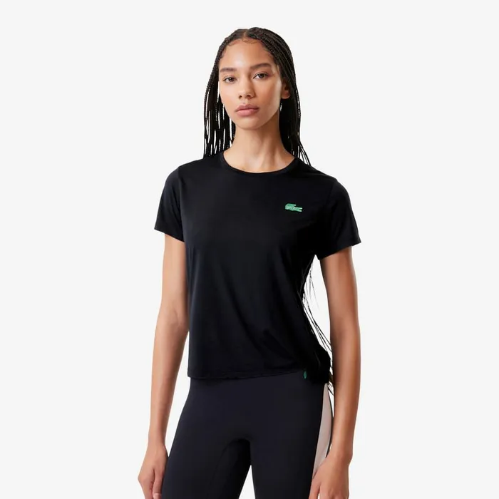 TShirts and Tops Women Lacoste Women039s Lacoste X Bandier Pro Featherweight TShirt Black 031
