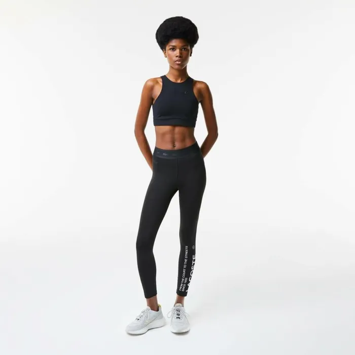 TShirts and Tops Women Lacoste Women039s Seamless Sports Bra Black 031