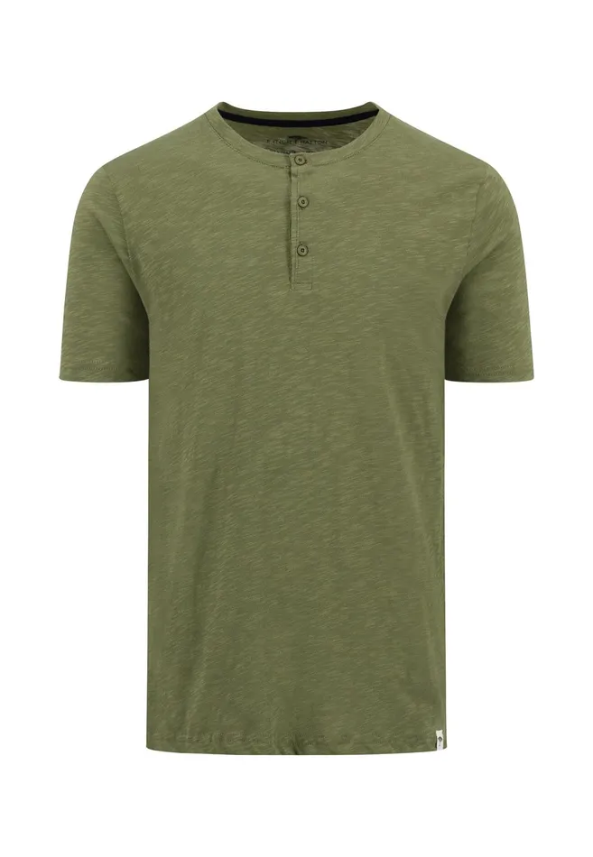Tshirts Men FYNCHHATTON Henley Shirt Made Of Cotton Offwhitedusty Olivenavy Tshirts Men FYNCHHATTON Henley Shirt Made Of Cotton Offwhitedusty Olivenavy