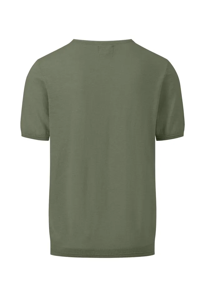 Tshirts Men FYNCHHATTON StrickTshirt Made Of Cottonlinen Mix Dusty Olivemidnightoffwhitesummer Breeze Tshirts Men FYNCHHATTON StrickTshirt Made Of Cottonlinen Mix Dusty Olivemidnightoffwhitesummer Breeze