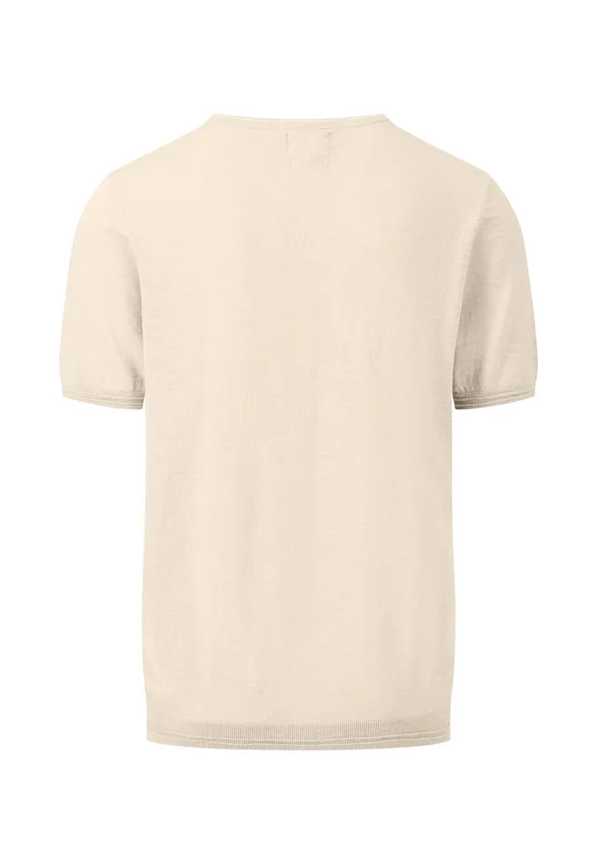 Tshirts Men FYNCHHATTON StrickTshirt Made Of Cottonlinen Mix Dusty Olivemidnightoffwhitesummer Breeze Tshirts Men FYNCHHATTON StrickTshirt Made Of Cottonlinen Mix Dusty Olivemidnightoffwhitesummer Breeze