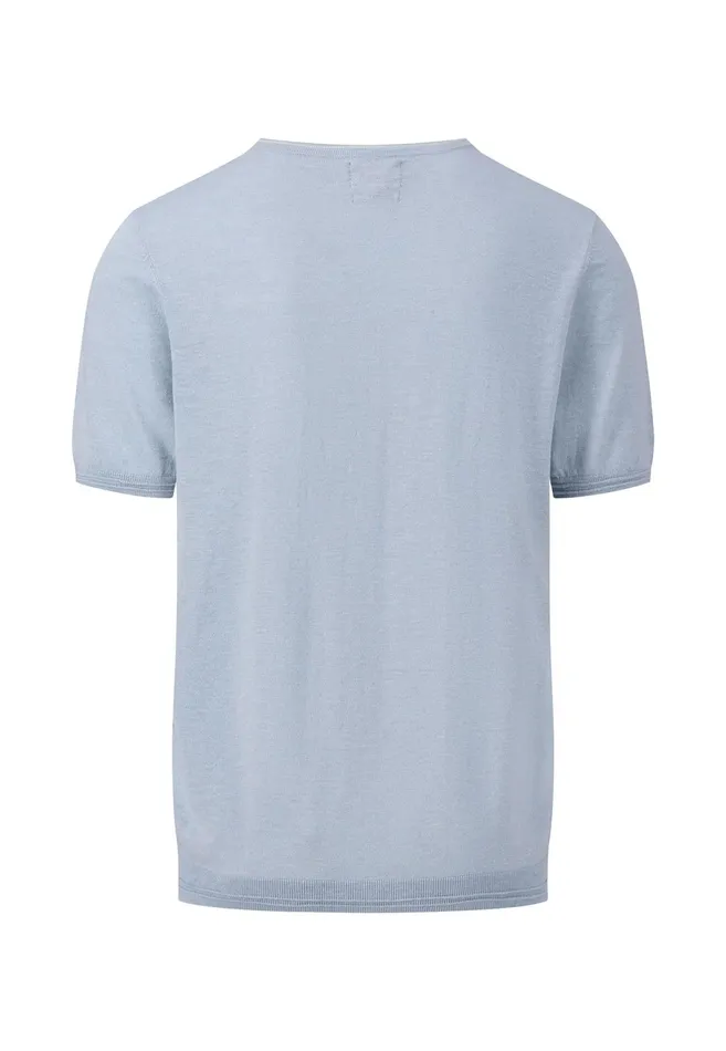 Tshirts Men FYNCHHATTON StrickTshirt Made Of Cottonlinen Mix Dusty Olivemidnightoffwhitesummer Breeze Tshirts Men FYNCHHATTON StrickTshirt Made Of Cottonlinen Mix Dusty Olivemidnightoffwhitesummer Breeze