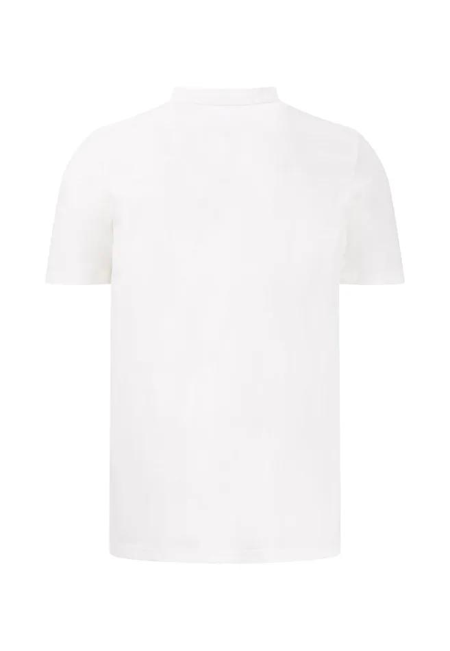 Tshirts Men FYNCHHATTON Tshirt With A Round Neckline Summer Breezenavynew Offwhite