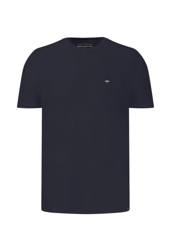 Tshirts Men FYNCHHATTON Tshirt With A Round Neckline Summer Breezenavynew Offwhite