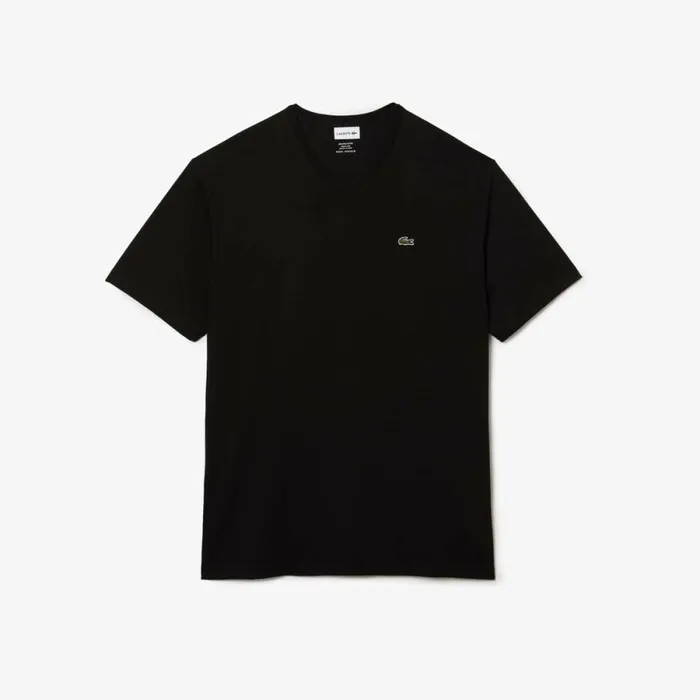 TShirts Men Lacoste Men039s Big Fit VNeck Pima TShirt Black 031