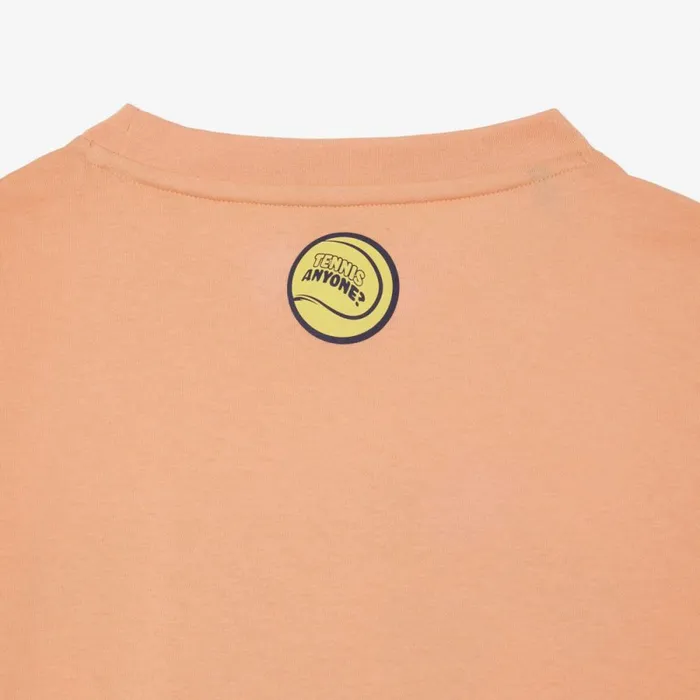 TShirts Men Lacoste Men039s Miami Open Edition UltraDry Tennis TShirt Light Orange Ixy