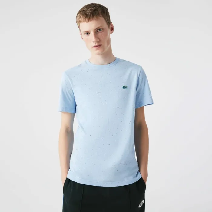 TShirts Men Lacoste Men039s Regular Fit Speckled Print Cotton Jersey TShirt Turquoise 733