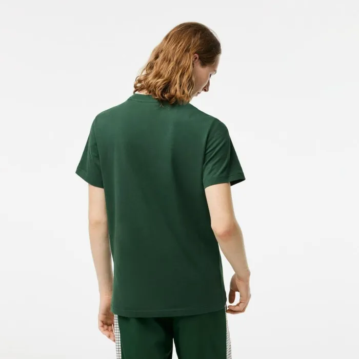 TShirts Men Lacoste Mens Cotton Jersey Print TShirt Pine Green 132