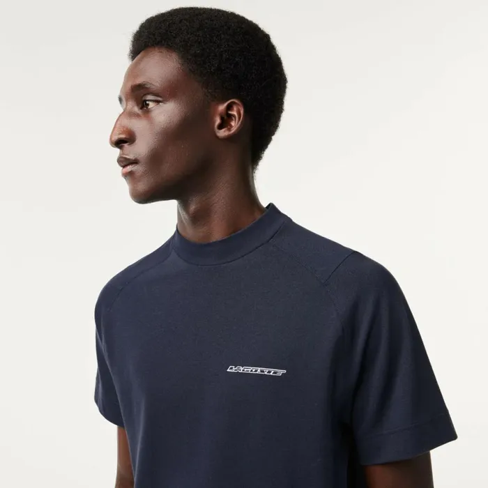 TShirts Men Lacoste Mens Slim Fit Organic Cotton Piqu TShirt Blue Kxe