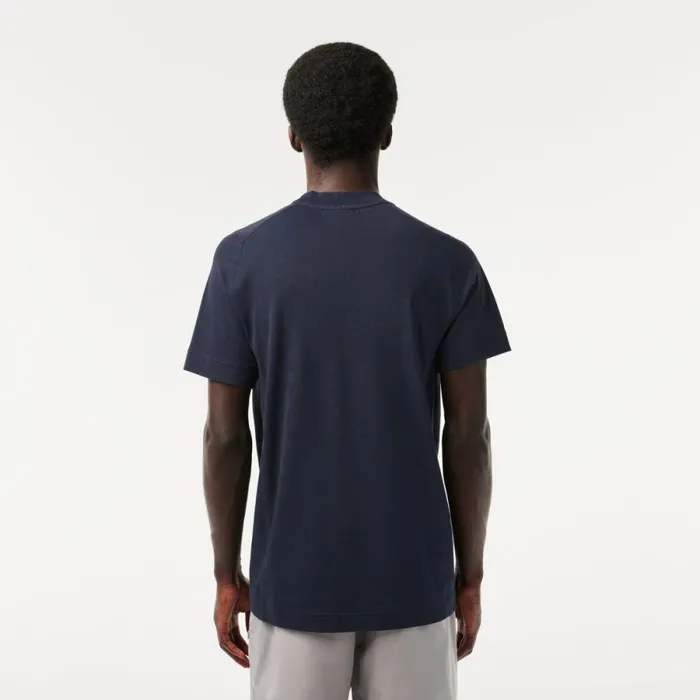 TShirts Men Lacoste Mens Slim Fit Organic Cotton Piqu TShirt Blue Kxe