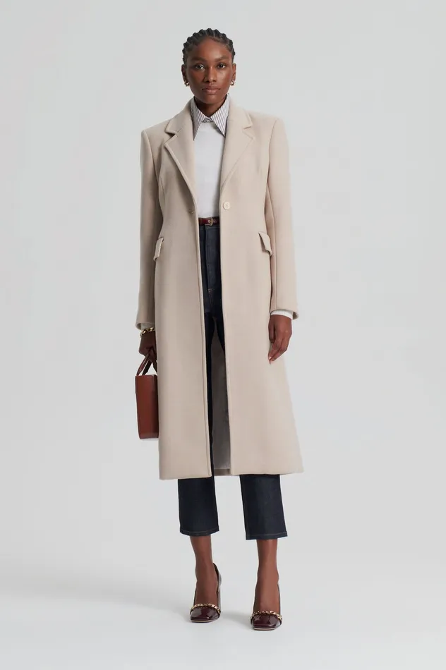 TAILORED COAT NOUGAT Women Coats Scanlan Theodore