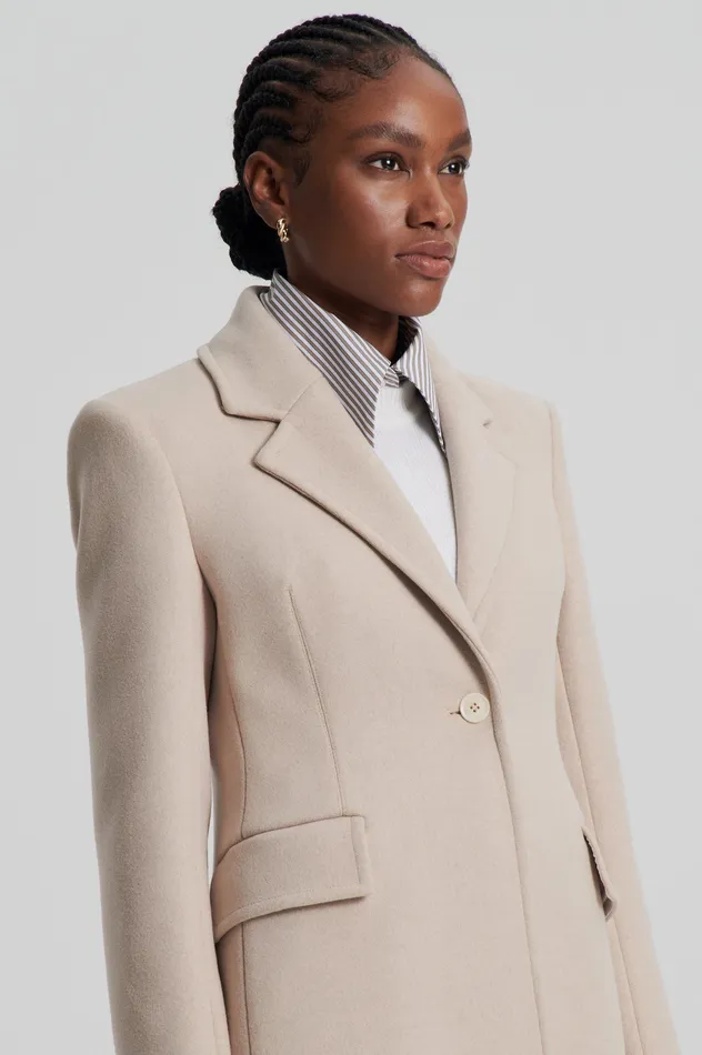 TAILORED COAT NOUGAT Women Coats Scanlan Theodore TAILORED COAT NOUGAT Women Coats Scanlan Theodore