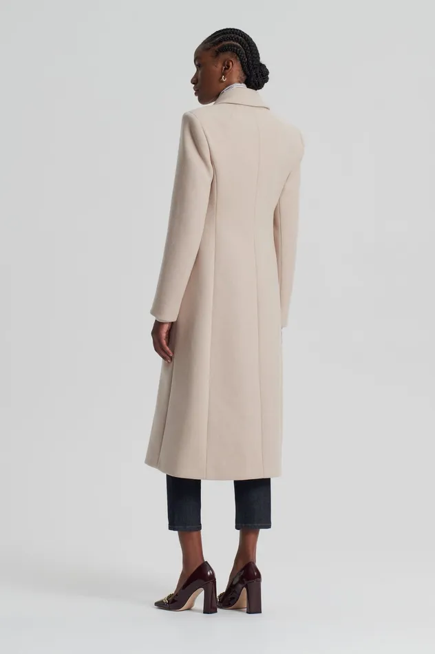 TAILORED COAT NOUGAT Women Coats Scanlan Theodore TAILORED COAT NOUGAT Women Coats Scanlan Theodore