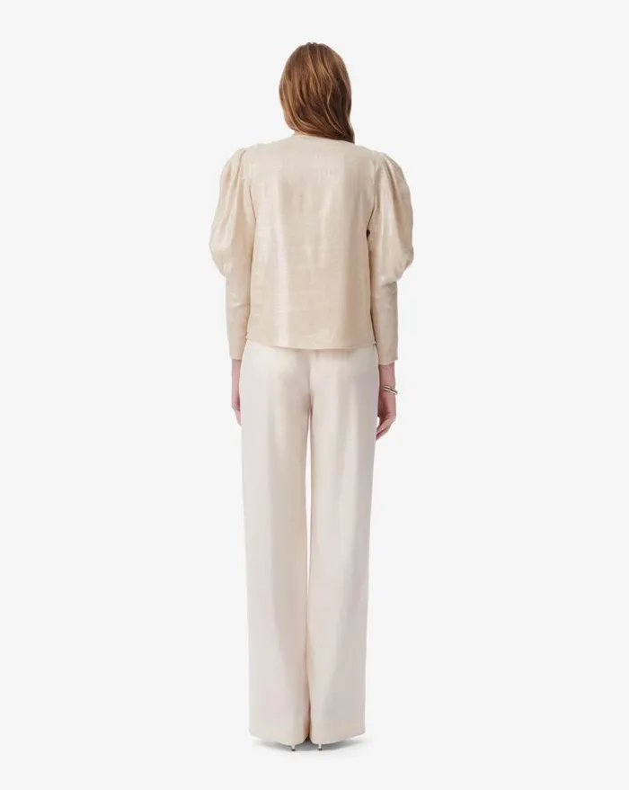 Tops and Shirts Women IRO CLARONE CRISSCROSS VNECK LINEN TOP
