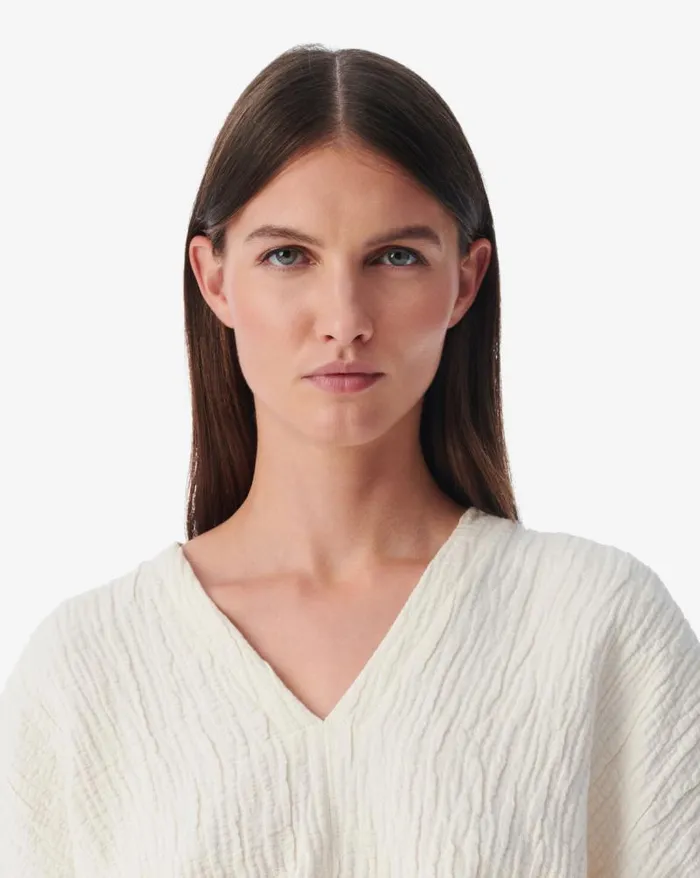 Tops and Shirts Women IRO HILARIA VNECK JACQUARD CROP TOP