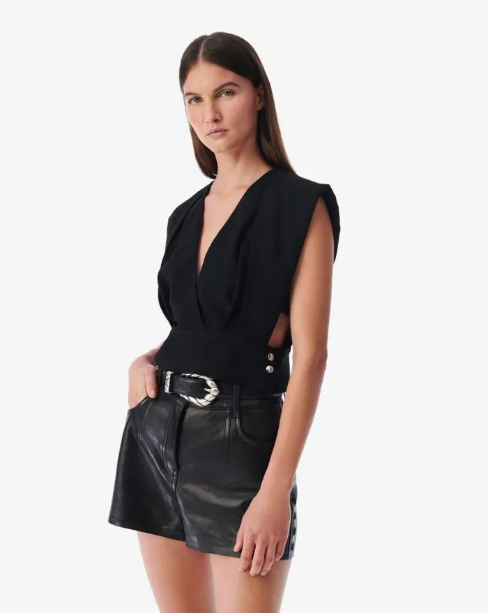 Tops and Shirts Women IRO MAELA CROPPED VNECK TOP