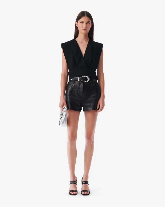 Tops and Shirts Women IRO MAELA CROPPED VNECK TOP