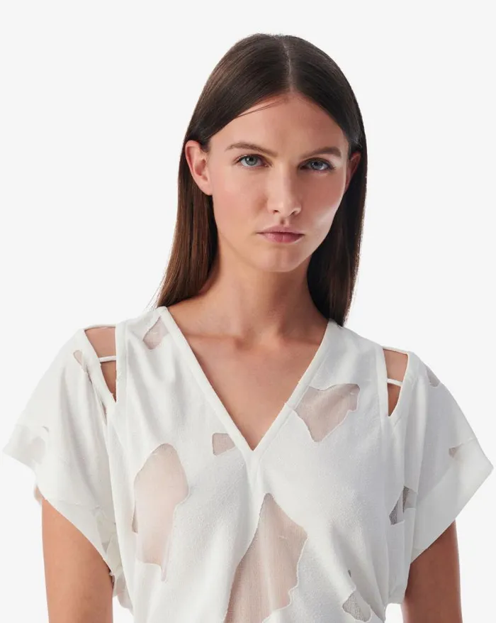 Tops and Shirts Women IRO SAORI VNECK CUTOUT TOP