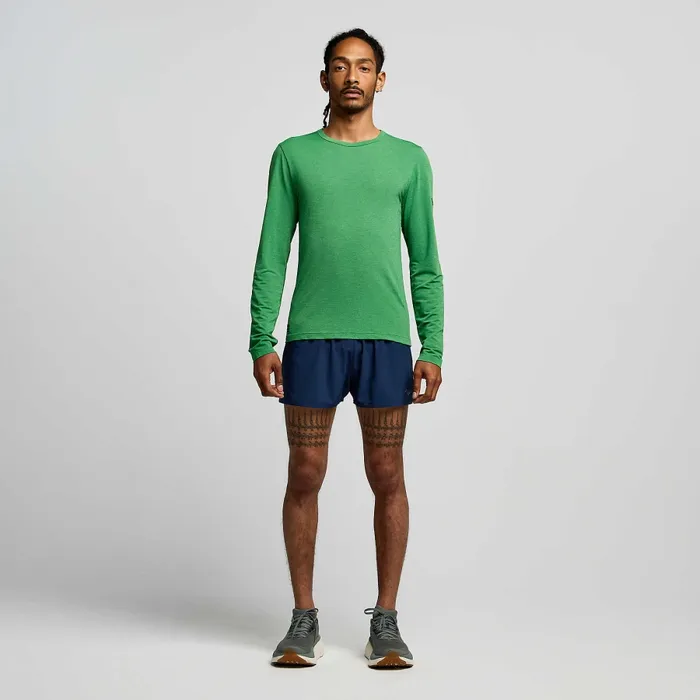 Tops Men8217s Stopwatch Long Sleeve Juniper Heather 8211 Saucony Men Tops Men8217s Stopwatch Long Sleeve Juniper Heather 8211 Saucony Men