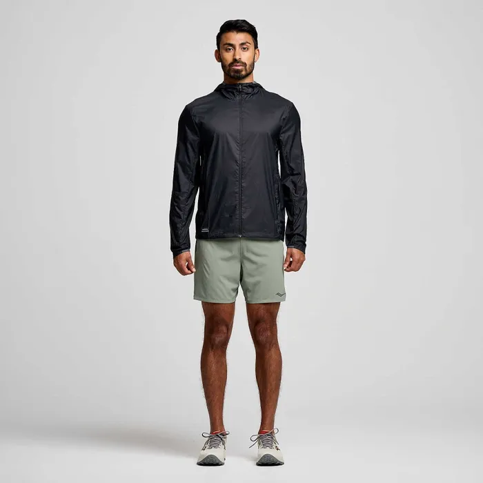 Tops Peregrine Packaway Jacket Black 8211 Saucony Men