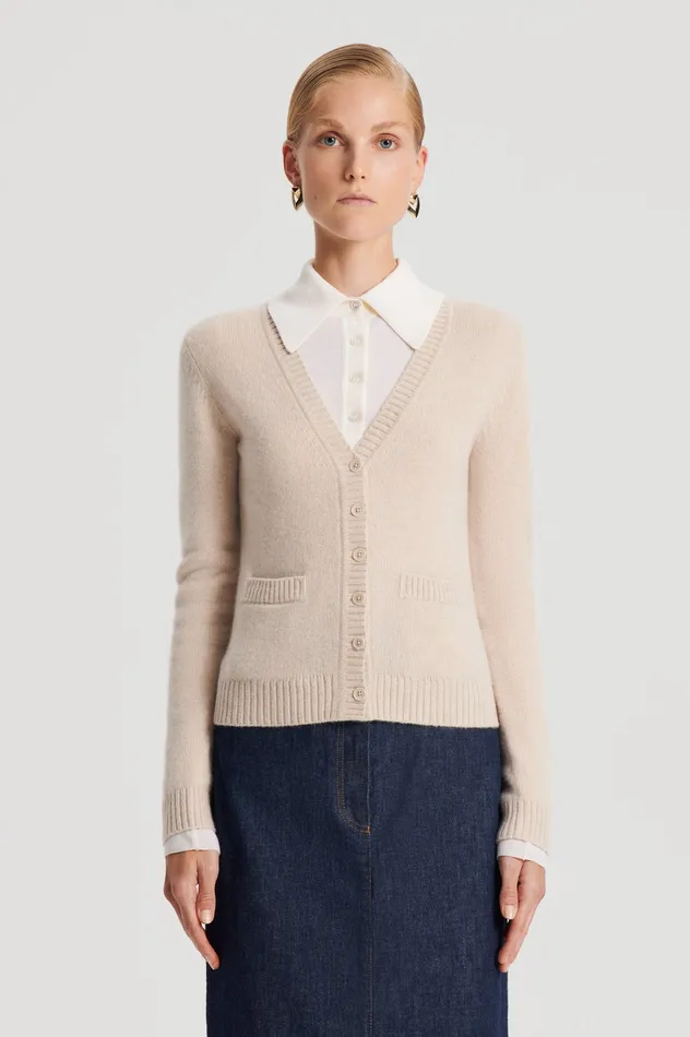 Tops Scanlan Theodore Women CASHMERE V WHEAT