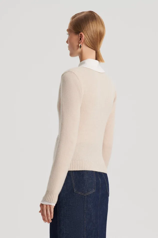 Tops Scanlan Theodore Women CASHMERE V WHEAT
