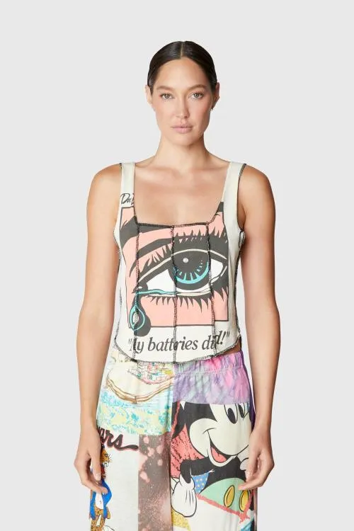 Tops WomenMen Gallery Dept RETOUCHE DONNA WOMEN039S TANK Cream