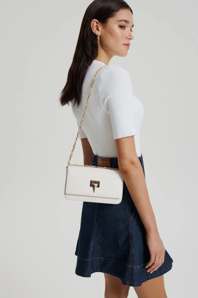 TRIANGLE SLIM BAG CREMA Women Bags Scanlan Theodore