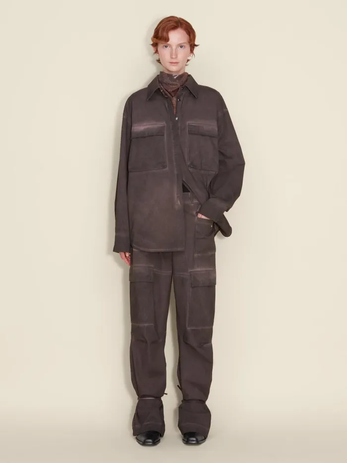 Trousers and Shorts Women Holzweiler Night Worker Trousers Brown Mix