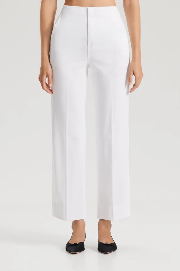 Trousers Scanlan Theodore Women DENIM CROPPED JEAN WHITE Trousers Scanlan Theodore Women DENIM CROPPED JEAN WHITE