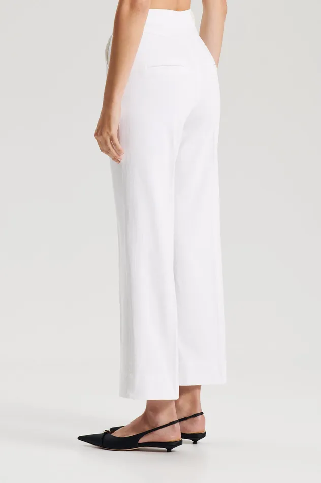 Trousers Scanlan Theodore Women DENIM CROPPED JEAN WHITE Trousers Scanlan Theodore Women DENIM CROPPED JEAN WHITE