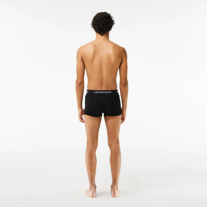 Underwear and Socks Men Lacoste Men039s 7Pack Logo Waist Trunks Black 031