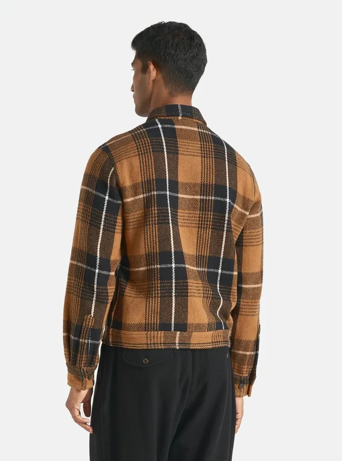 Uniform Jacket In Brown Earth II Check Men Universal Works Overshirts