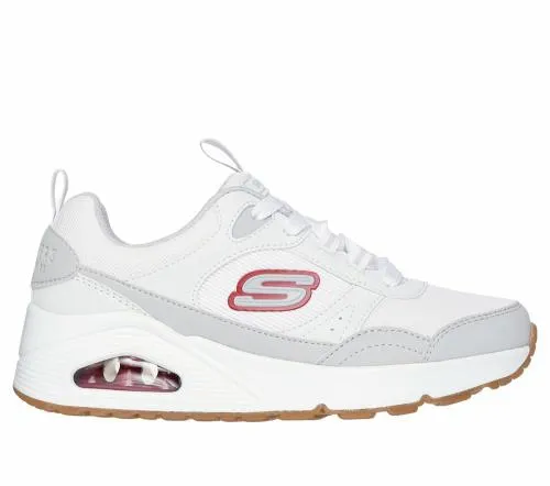 Uno 8211 RetroGroove White Gray Kids SKECHERS Kids UK Sizes 9525