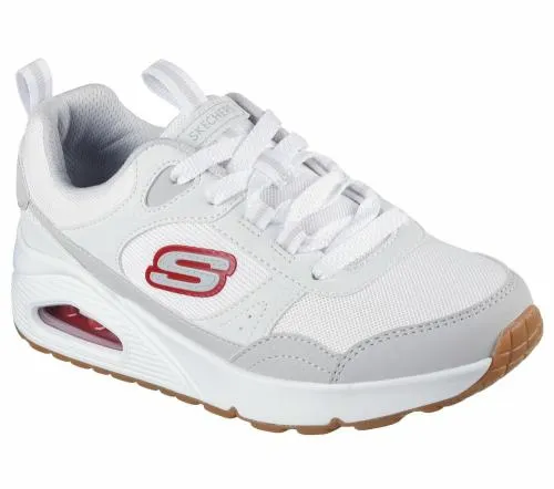 Uno 8211 RetroGroove White Gray Kids SKECHERS Kids UK Sizes 9525