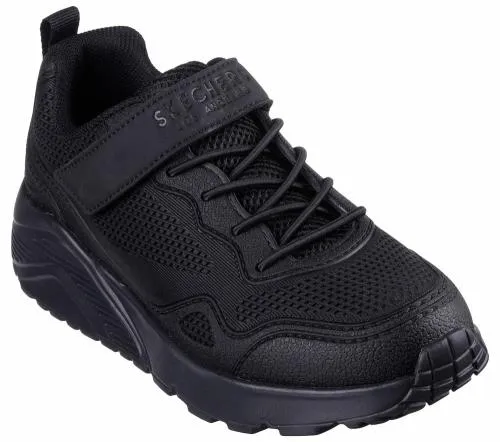 Uno Lite 8211 Worlo Black Kids SKECHERS Kids UK Sizes 9525