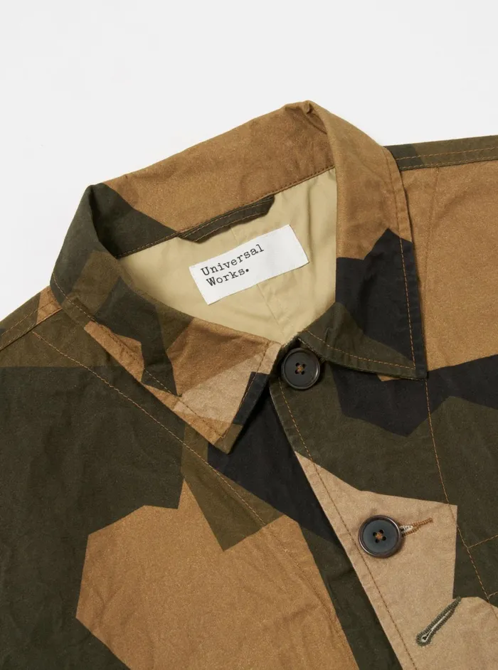 Utility Jacket In Brown Swedish Camo Men Universal Works Coats and Outerwear