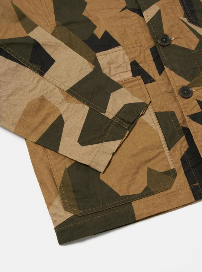 Utility Jacket In Brown Swedish Camo Men Universal Works Coats and Outerwear