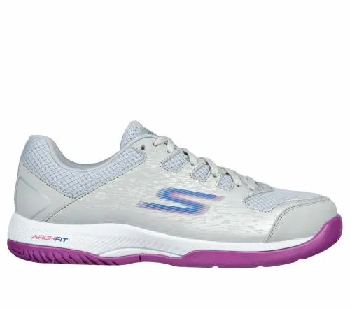 Viper Court 8211 Pickleball Gray Purple Women SKECHERS Lace Up