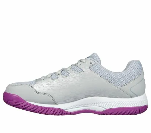 Viper Court 8211 Pickleball Gray Purple Women SKECHERS Lace Up