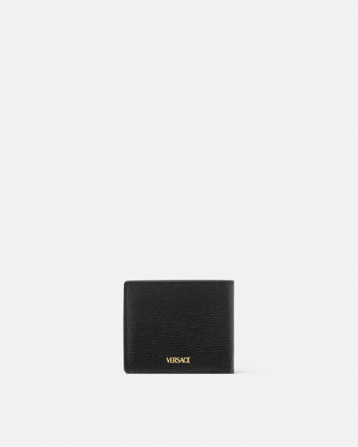 Wallets Men Versace Medusa Biggie Bifold Wallet Blackgold