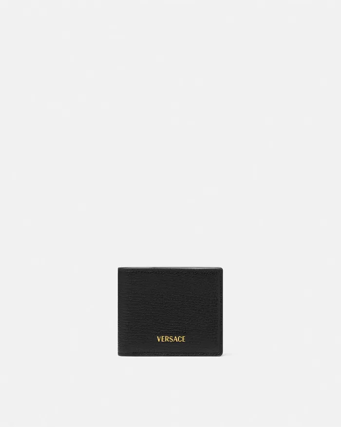Wallets Men Versace Myth Bifold Wallet Blackgold