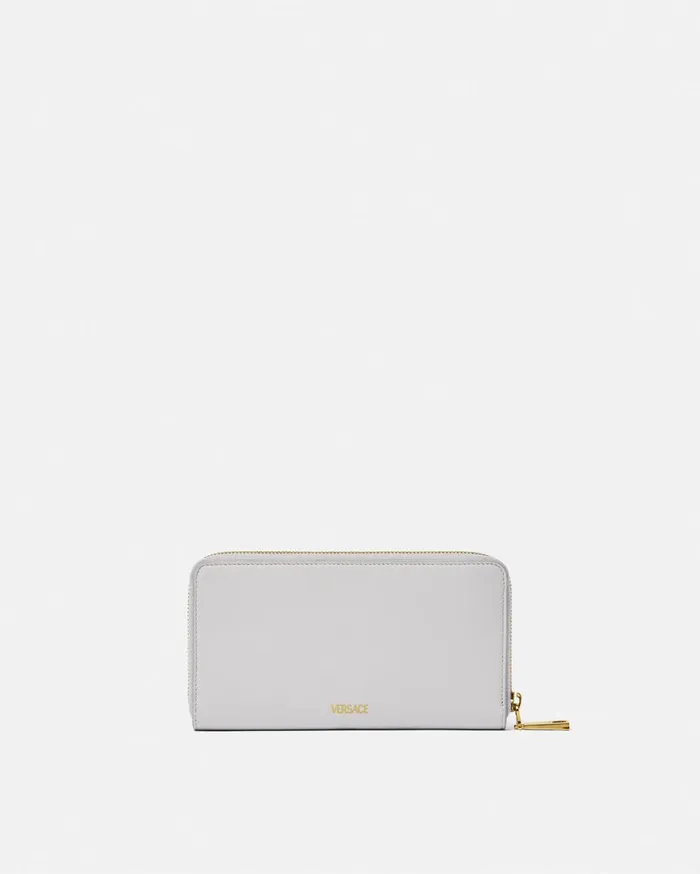 Wallets Women Versace Medusa 03995 Long Wallet Gray