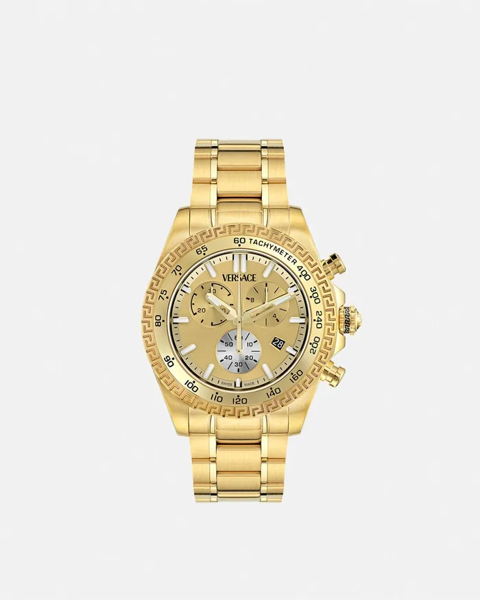 Watches Men Versace Chrono X Watch Gold