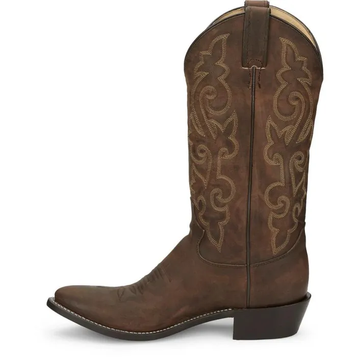 Western Men Justin Boots Buck 13034 Western Boot Bay Apache 040brown041
