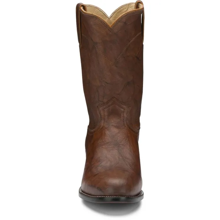Western Men Justin Boots Jackson 10034 Roper Boot Chestnut 040brown041