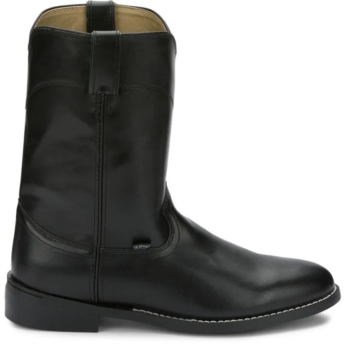 Western Men Justin Boots Temple 10034 Roper Boot Black