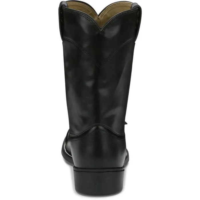 Western Men Justin Boots Temple 10034 Roper Boot Black