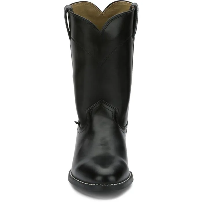 Western Men Justin Boots Temple 10034 Roper Boot Black